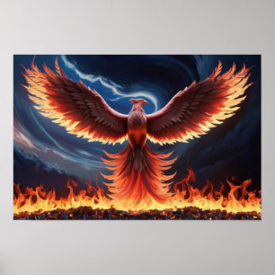 Blazing Phoenix Rise from the Ashes Poster