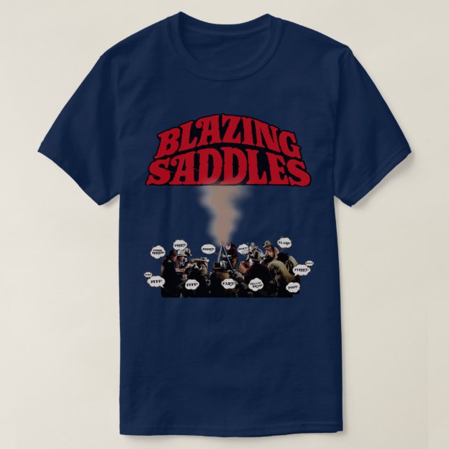 Blazing Saddles Campfire Fart Scene T-Shirt (Design Front)
