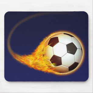 Blazing Soccer Football Mouse Mat