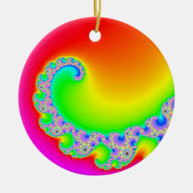 Blazing Sun Ceramic Tree Decoration (Front)