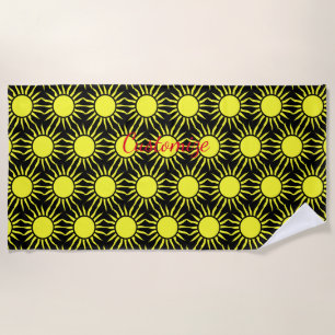 Blazing Sun Thunder_Cove Beach Towel
