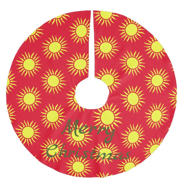 Blazing Sun Thunder_Cove Brushed Polyester Tree Skirt (Front)