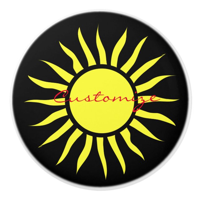 Blazing Sun Thunder_Cove Ceramic Knob (Front)