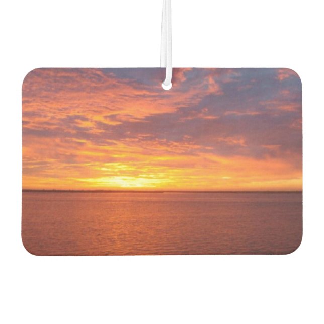 Blazing Sunset Car Air Freshener (Front)