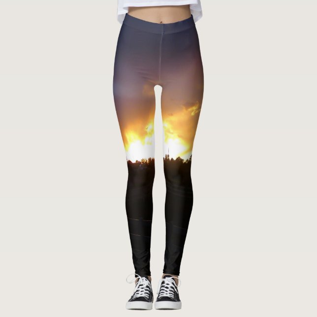 Blazing Sunset Leggings (Front)