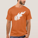 Blazing Tennis Ball T-Shirt<br><div class="desc">Wear this tennis ball that has been hit so hard it caught on fire.</div>