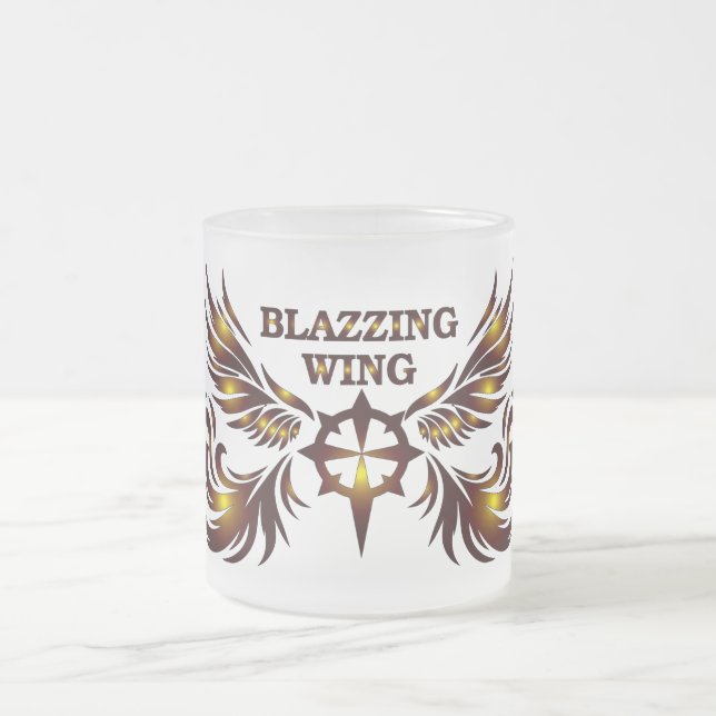 Blazzing Wing Glass Mug (Center)
