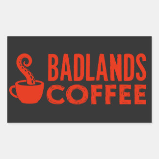 BLC Logo & Text Sticker, black, landscape Rectangular Sticker