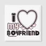 BLCK ILY BF MAGNET<br><div class="desc">cute and bubbly font that says " I Love My PARTNER" with a huge heart that allows you to insert your image In y2k style and the colours Black & Light Pink</div>