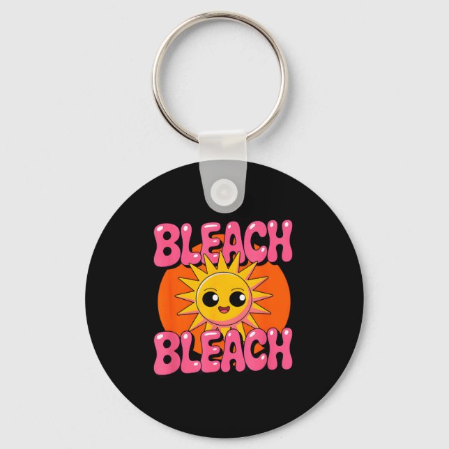 Bleach funny retro anime kawaii saying Bleach funn Key Ring (Front)
