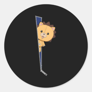 Bleach Kon Zipper Classic Round Sticker