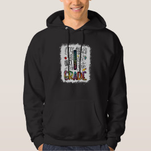 Bleach Typography 1st Grade Last Day Of School Hoodie