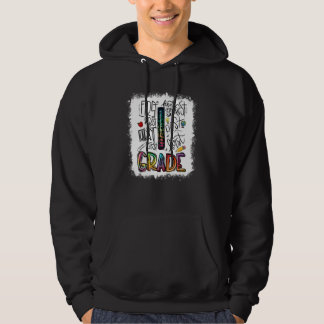 Bleach Typography 1st Grade Last Day Of School Hoodie