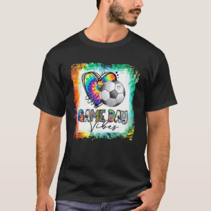 Bleached America Soccer Game Day Vibes Soccer Mum T-Shirt