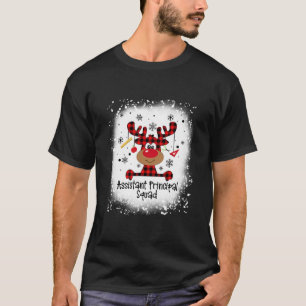 Bleached Assistant Principal Squad Reindeer Funny T-Shirt