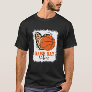 Bleached Basketball Game Day Vibes Softball Mum Ti T-Shirt