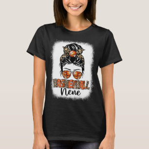 Bleached Basketball Nene Leopard Messy Bun Mothers T-Shirt