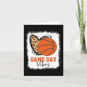 Bleached Bysketbyll Game Day Vibes Bysketbyll Mum  Card