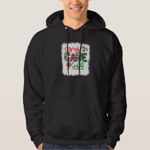 Bleached Candy Cane Cutie Merry Christmas Xmas Kid Hoodie