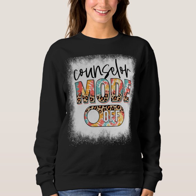 Bleached Counsellor Mode Off Leopard & Tie Dye Cou Sweatshirt (Front)
