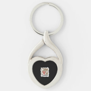 Bleached Crawfish Season Leopard Crawfish Boil Key Ring