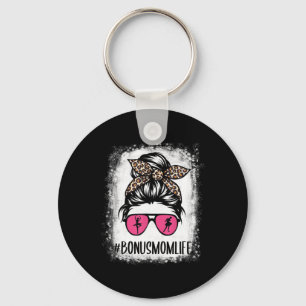 Bleached Dance Bonus Mum Messy Bun Leopard Ballet Key Ring