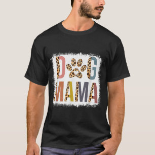Bleached Dog Mama Leopard & Boho Mum Life Mothers T-Shirt