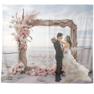 Bleached Elegance Driftwood Square Frame Tapestry