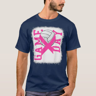 Bleached Game Day Breast Cancer Awareness Pink Vo T-Shirt