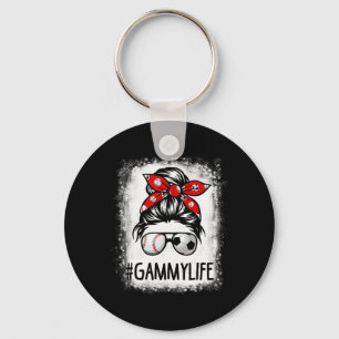 Bleached Gammy Life Soccer Messy Bun Bysebyll Game Key Ring