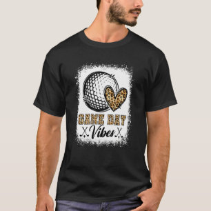 Bleached Golf Game Day Vibes Golf Mum Game Day Sea T-Shirt