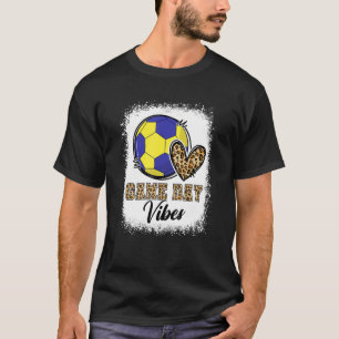 Bleached Handball Game Day Vibes Handball Mum Game T-Shirt