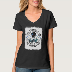Bleached I Am The Storm Strong Woman Diabetes Awar T-Shirt