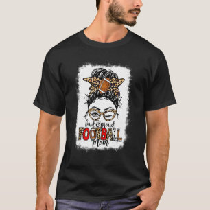 Bleached Leopard Loud & Proud Football Mum Messy B T-Shirt