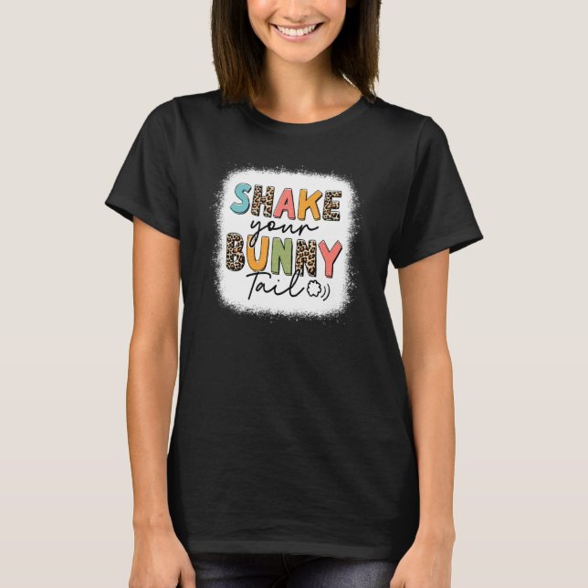 Bleached Leopard Shake Your Bunny Tail Baby Girl E T-Shirt (Front)