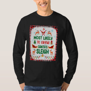 Bleached Most Likely To Crash Santa’s Sleigh Chris T-Shirt