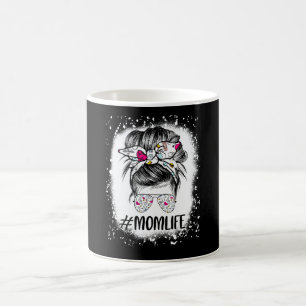 Bleached Nurse Mum Life Messy Bun Hair Sunglasses  Coffee Mug