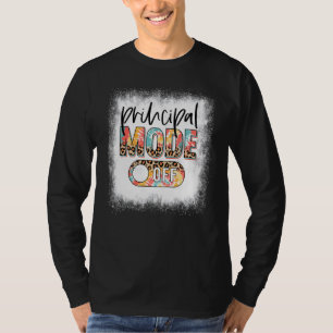 Bleached Principal Mode Off Leopard Tie Dye Summer T-Shirt