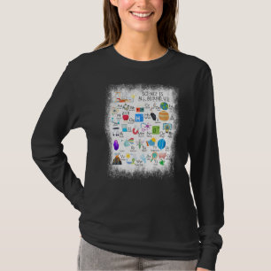 Bleached Science Teacher Alphabet Science Is All A T-Shirt