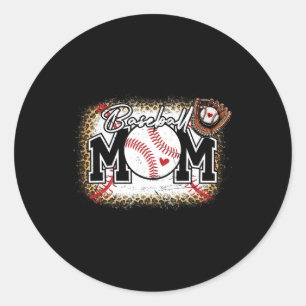 Bleached Sell Mum Leopard Sell Lover Mother's Day Classic Round Sticker