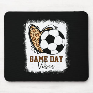 Bleached Soccer Game Day Vibes Soccer Mum Game Day Mouse Mat