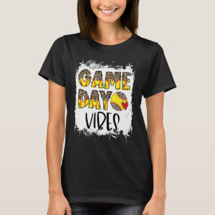 Bleached Softball Game Day Vibes Softball Season O T-Shirt