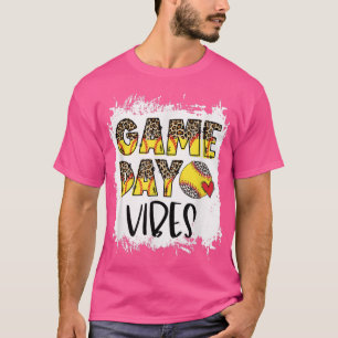 Bleached Softball Game Day Vibes Tee Softball Seas