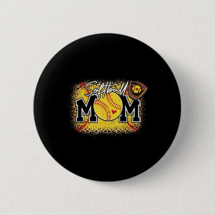 Bleached Softll Mom Leopard Softll Lover Mother's 6 Cm Round Badge