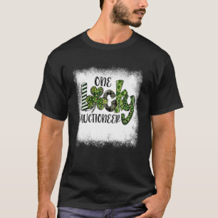 Bleached St Patricks Day Leopard One Lucky Auction T-Shirt