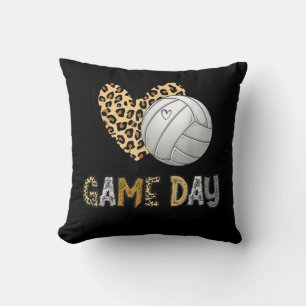 Bleached Volleyball Game Day Vibes Volleyball Mom  Cushion