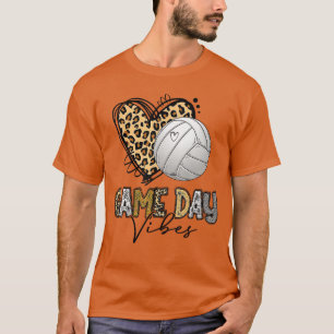 Bleached Volleyball Game Day Vibes Volleyball Mom T-Shirt