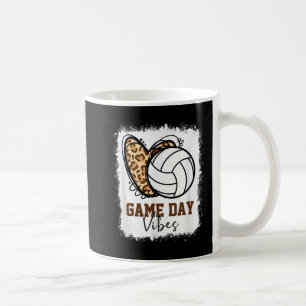 Bleached Volleyball Game Day Vibes Volleyball Mum Coffee Mug