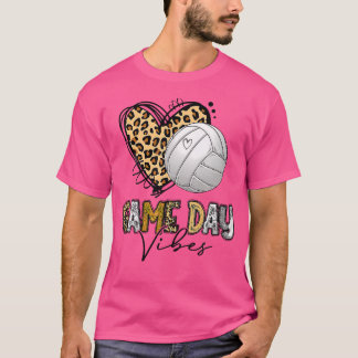 Bleached Volleyball Game Day Vibes Volleyball Mum  T-Shirt