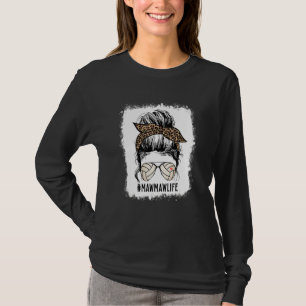 Bleached Volleyball Mawmaw Messy Bun Mawmaw Life M T-Shirt